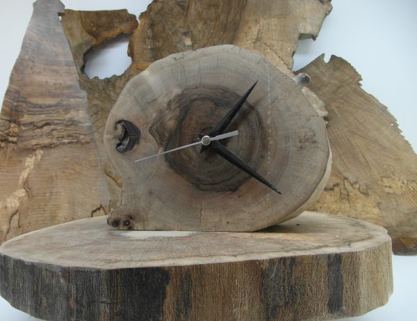 Spalted English Walnut Shelf/Mantel Clock