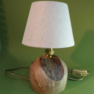 Small Table Lamp-Spalted English Walnut