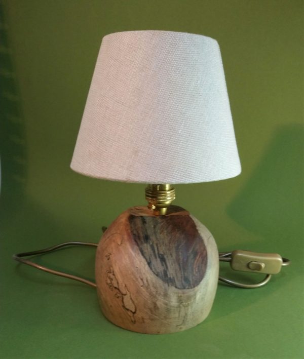 Small Table Lamp-Spalted English Walnut