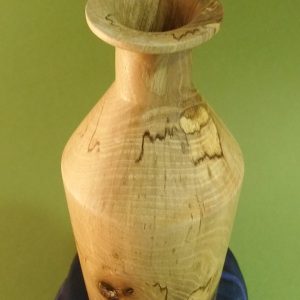 Modern Design Medium Sized Stem Vase – Spalted English Walnut