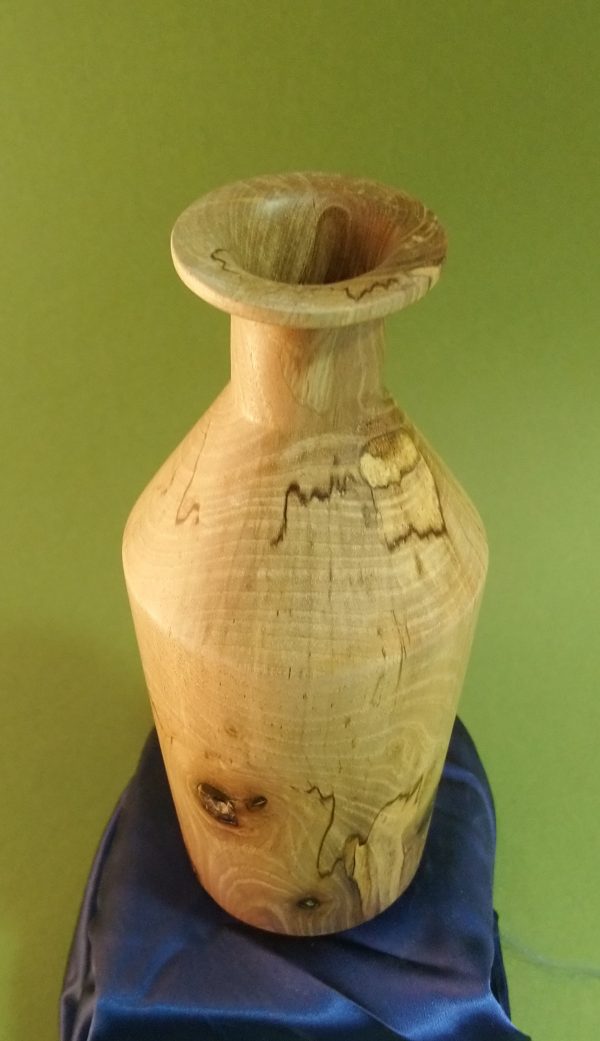 Modern Design Medium Sized Stem Vase – Spalted English Walnut