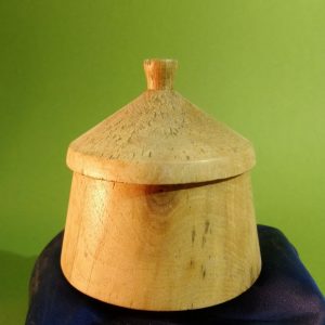 Thin Walled Pot With Lid– Spalted English Walnut