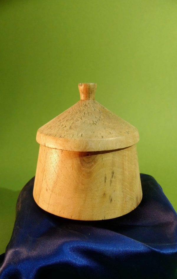 Thin Walled Pot With Lid– Spalted English Walnut