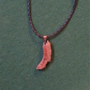 Wooden Pendent (1) - Redwood Bark
