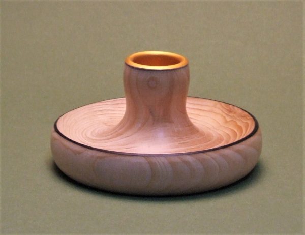 Traditional Candle Holder – Sequoia/Redwood 90mm
