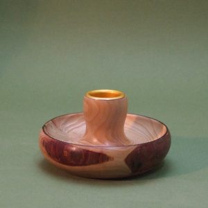 Traditional Candle Holder - Sequoia/Redwood-Live Edge