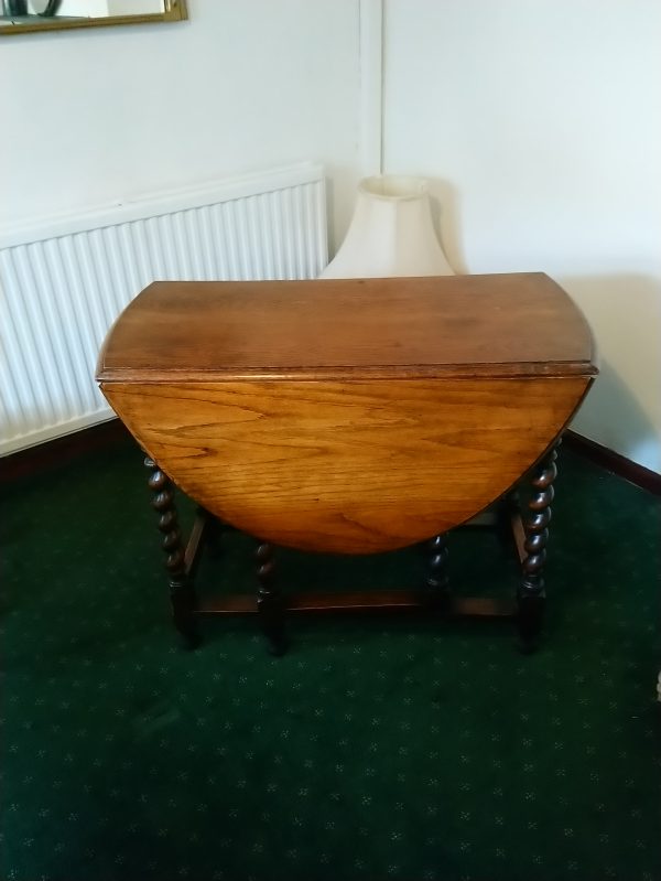 Oak Parquet topped Bistro Style Kitchen Table & Coffee Tables - Commission Project - Image 6