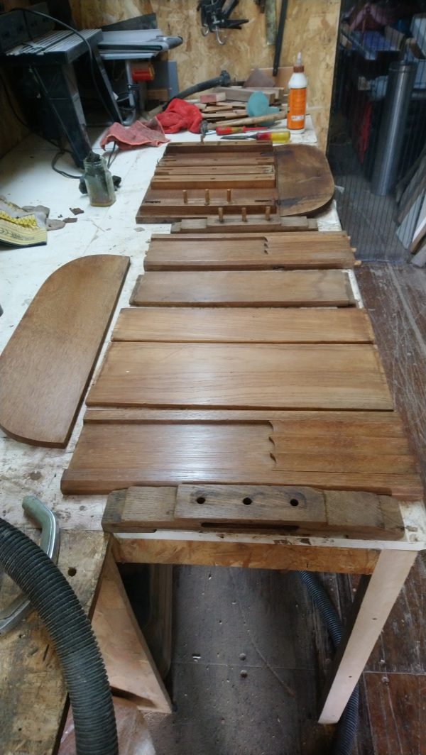 Restoration & Repair -  Small 1930's Solid English Oak, Drop-Leaf Library Table - Image 4