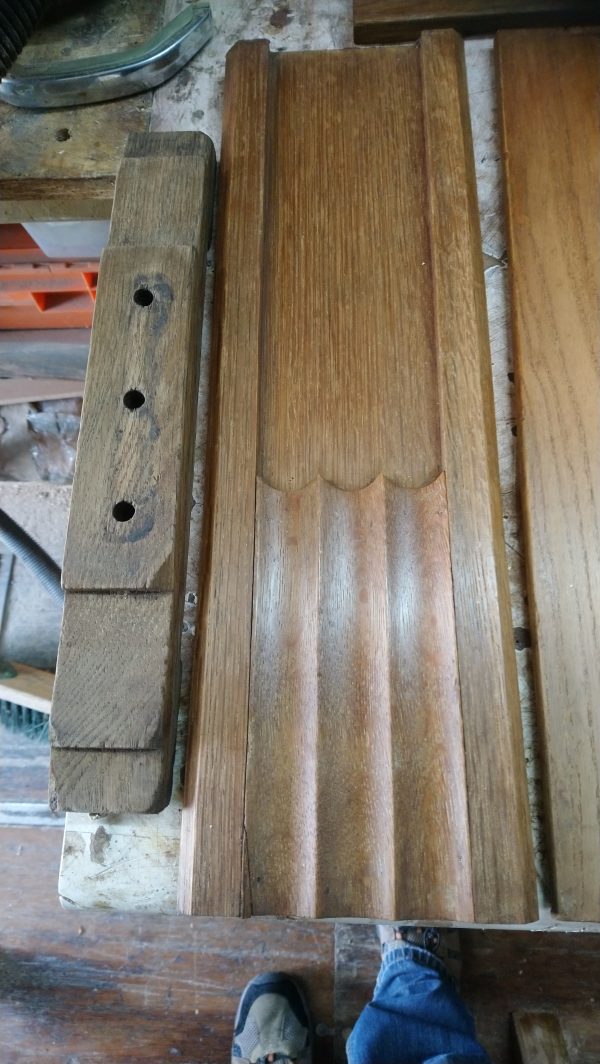Restoration & Repair -  Small 1930's Solid English Oak, Drop-Leaf Library Table - Image 5
