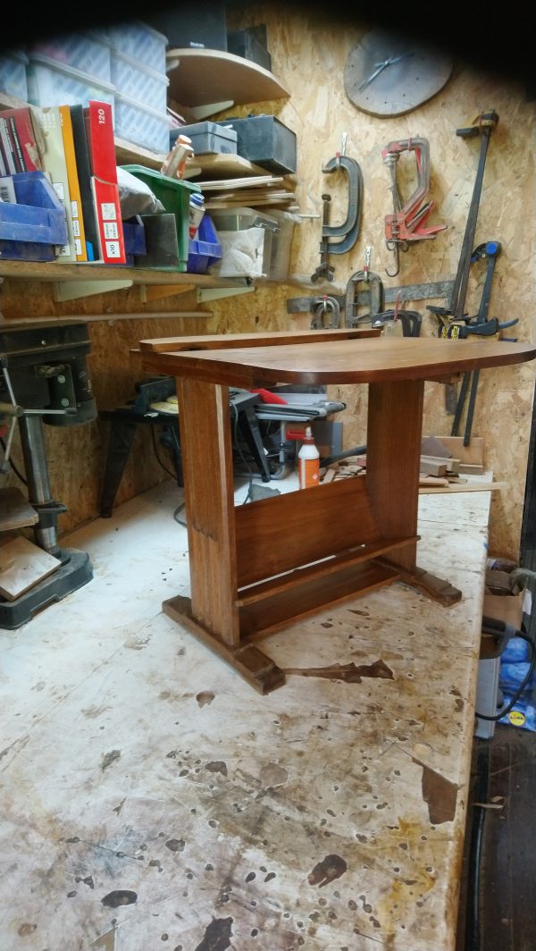 Restoration & Repair -  Small 1930's Solid English Oak, Drop-Leaf Library Table - Image 6